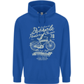 Bicycle Rider Classic Cyclist Funny Cycling Childrens Kids Hoodie Royal Blue