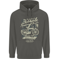 Bicycle Rider Classic Cyclist Funny Cycling Childrens Kids Hoodie Storm Grey