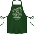 Bicycle Rider Classic Cyclist Funny Cycling Cotton Apron 100% Organic Forest Green