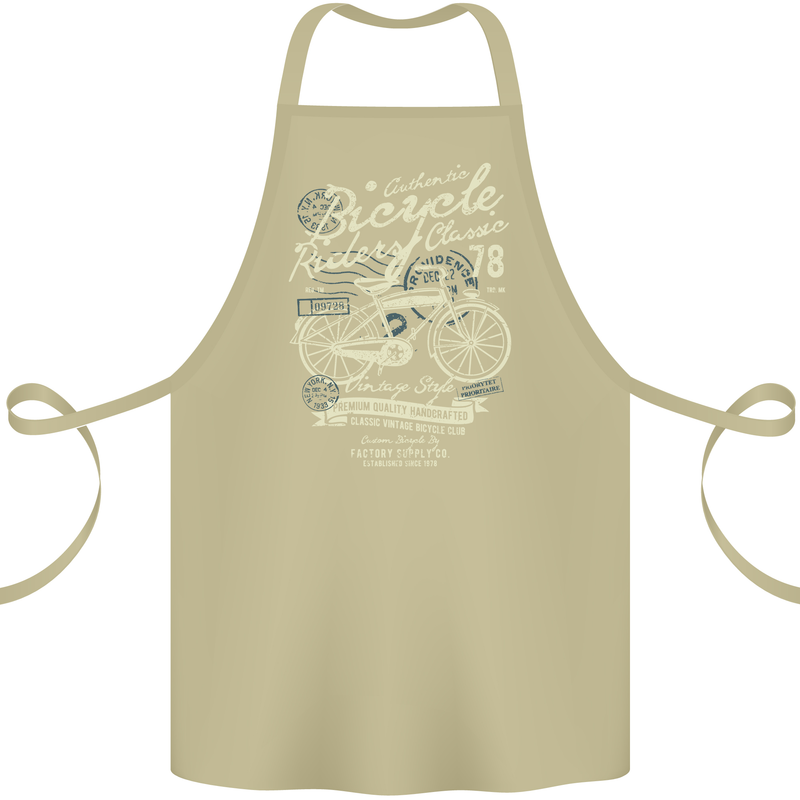 Bicycle Rider Classic Cyclist Funny Cycling Cotton Apron 100% Organic Khaki