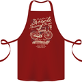 Bicycle Rider Classic Cyclist Funny Cycling Cotton Apron 100% Organic Maroon