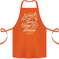 Bicycle Rider Classic Cyclist Funny Cycling Cotton Apron 100% Organic Orange
