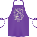Bicycle Rider Classic Cyclist Funny Cycling Cotton Apron 100% Organic Purple
