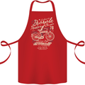Bicycle Rider Classic Cyclist Funny Cycling Cotton Apron 100% Organic Red
