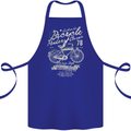 Bicycle Rider Classic Cyclist Funny Cycling Cotton Apron 100% Organic Royal Blue