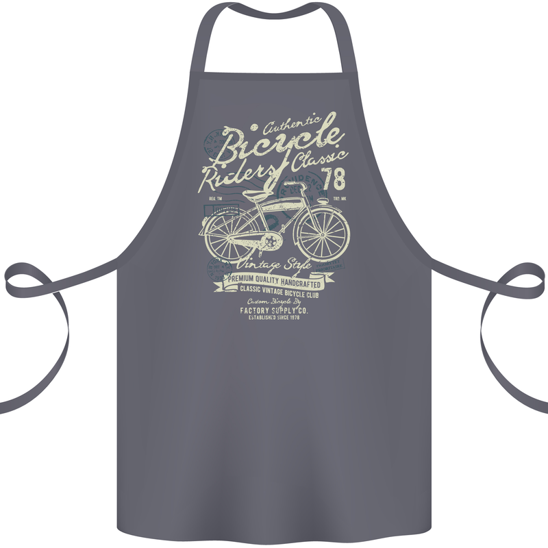 Bicycle Rider Classic Cyclist Funny Cycling Cotton Apron 100% Organic Steel