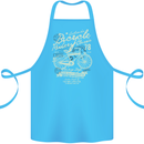 Bicycle Rider Classic Cyclist Funny Cycling Cotton Apron 100% Organic Turquoise