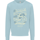 Bicycle Rider Classic Cyclist Funny Cycling Kids Sweatshirt Jumper Light Blue
