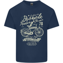 Bicycle Rider Classic Cyclist Funny Cycling Kids T-Shirt Childrens Navy Blue