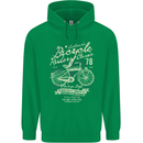 Bicycle Rider Classic Cyclist Funny Cycling Mens 80% Cotton Hoodie Irish Green