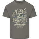 Bicycle Rider Classic Cyclist Funny Cycling Mens Cotton T-Shirt Tee Top Charcoal