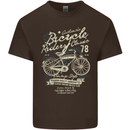 Bicycle Rider Classic Cyclist Funny Cycling Mens Cotton T-Shirt Tee Top Dark Chocolate