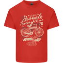 Bicycle Rider Classic Cyclist Funny Cycling Mens Cotton T-Shirt Tee Top Red