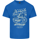 Bicycle Rider Classic Cyclist Funny Cycling Mens Cotton T-Shirt Tee Top Royal Blue