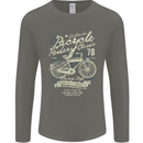 Bicycle Rider Classic Cyclist Funny Cycling Mens Long Sleeve T-Shirt Charcoal