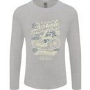 Bicycle Rider Classic Cyclist Funny Cycling Mens Long Sleeve T-Shirt Sports Grey