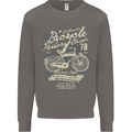 Bicycle Rider Classic Cyclist Funny Cycling Mens Sweatshirt Jumper Charcoal