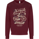 Bicycle Rider Classic Cyclist Funny Cycling Mens Sweatshirt Jumper Maroon