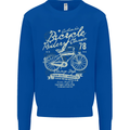 Bicycle Rider Classic Cyclist Funny Cycling Mens Sweatshirt Jumper Royal Blue