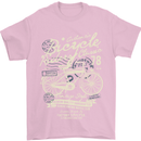 Bicycle Rider Classic Cyclist Funny Cycling Mens T-Shirt Cotton Gildan Light Pink