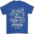 Bicycle Rider Classic Cyclist Funny Cycling Mens T-Shirt Cotton Gildan Royal Blue
