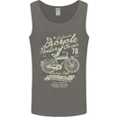 Bicycle Rider Classic Cyclist Funny Cycling Mens Vest Tank Top Charcoal