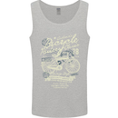 Bicycle Rider Classic Cyclist Funny Cycling Mens Vest Tank Top Sports Grey