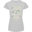 Bicycle Rider Classic Cyclist Funny Cycling Womens Petite Cut T-Shirt Sports Grey