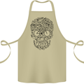 Bicycle Skull Cyclist Funny Cycling  Bike Cotton Apron 100% Organic Khaki