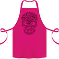 Bicycle Skull Cyclist Funny Cycling  Bike Cotton Apron 100% Organic Pink