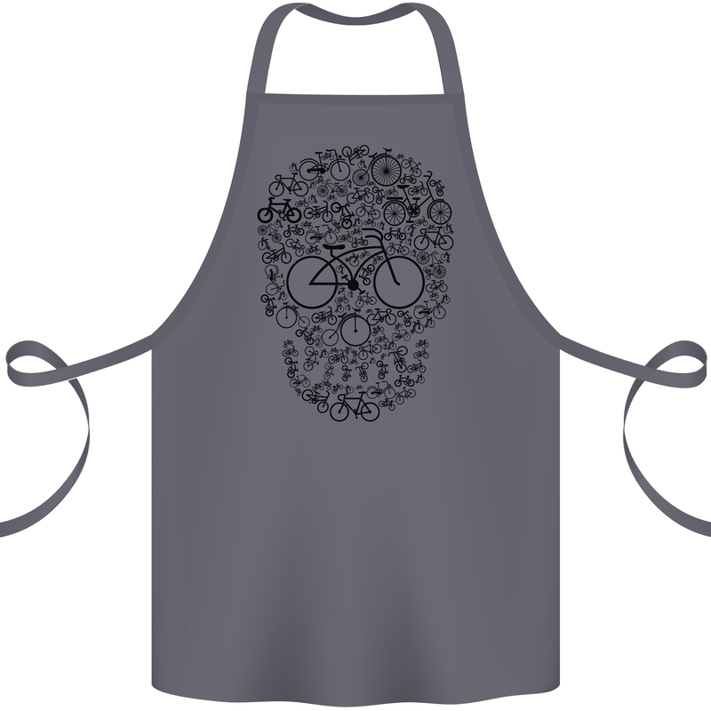 Bicycle Skull Cyclist Funny Cycling  Bike Cotton Apron 100% Organic Steel