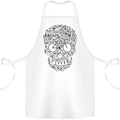 Bicycle Skull Cyclist Funny Cycling  Bike Cotton Apron 100% Organic White