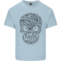 Bicycle Skull Cyclist Funny Cycling  Bike Kids T-Shirt Childrens Light Blue