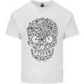 Bicycle Skull Cyclist Funny Cycling  Bike Kids T-Shirt Childrens White