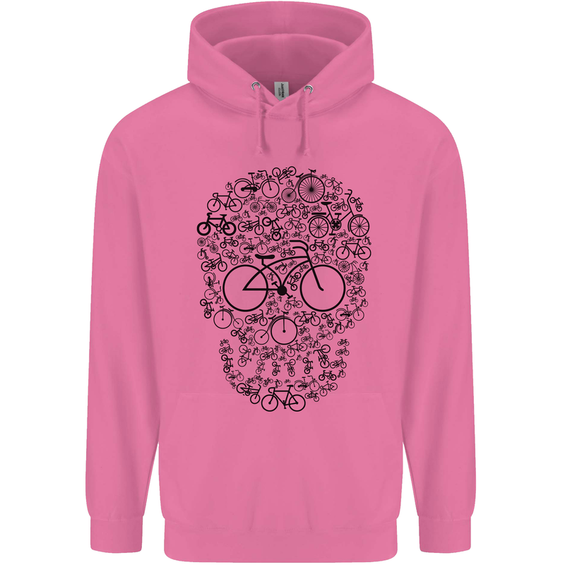 Bicycle Skull Cyclist Funny Cycling  Bike Mens 80% Cotton Hoodie Azelea