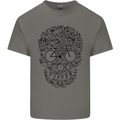 Bicycle Skull Cyclist Funny Cycling  Bike Mens Cotton T-Shirt Tee Top Charcoal
