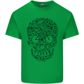 Bicycle Skull Cyclist Funny Cycling  Bike Mens Cotton T-Shirt Tee Top Irish Green