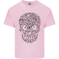 Bicycle Skull Cyclist Funny Cycling  Bike Mens Cotton T-Shirt Tee Top Light Pink