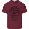 Bicycle Skull Cyclist Funny Cycling  Bike Mens Cotton T-Shirt Tee Top Maroon