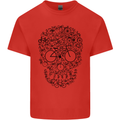 Bicycle Skull Cyclist Funny Cycling  Bike Mens Cotton T-Shirt Tee Top Red