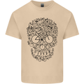 Bicycle Skull Cyclist Funny Cycling  Bike Mens Cotton T-Shirt Tee Top Sand