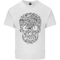 Bicycle Skull Cyclist Funny Cycling  Bike Mens Cotton T-Shirt Tee Top White