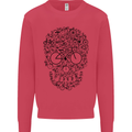 Bicycle Skull Cyclist Funny Cycling  Bike Mens Sweatshirt Jumper Heliconia