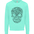 Bicycle Skull Cyclist Funny Cycling  Bike Mens Sweatshirt Jumper Peppermint