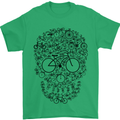Bicycle Skull Cyclist Funny Cycling  Bike Mens T-Shirt Cotton Gildan Irish Green