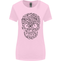 Bicycle Skull Cyclist Funny Cycling  Bike Womens Wider Cut T-Shirt Light Pink