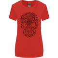 Bicycle Skull Cyclist Funny Cycling  Bike Womens Wider Cut T-Shirt Red