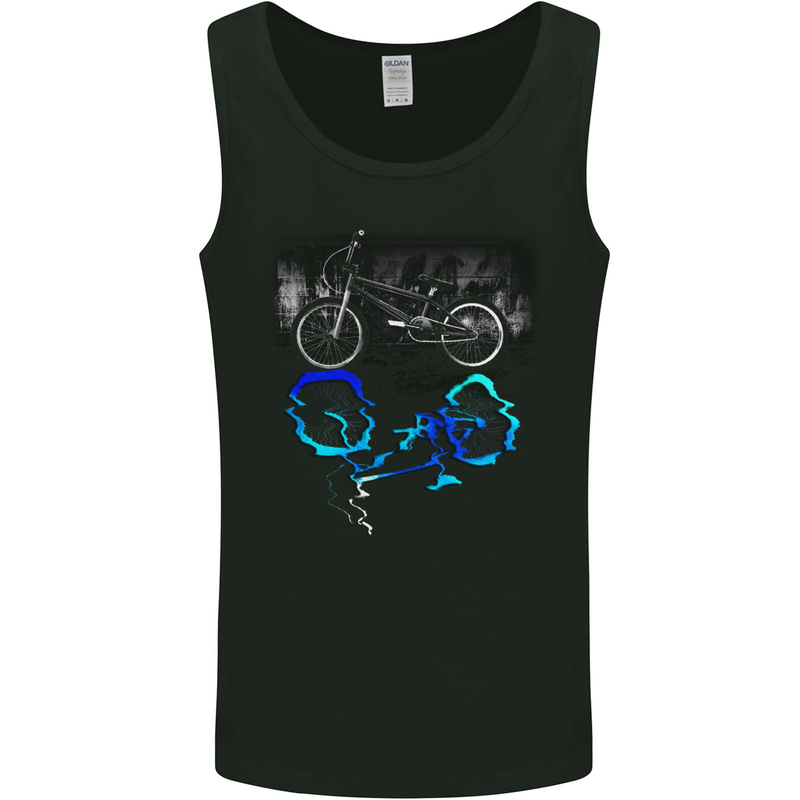 Bicyle Reflection Cycling Cyclist Bike Mens Vest Tank Top Black
