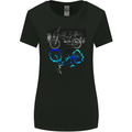 Bicyle Reflection Cycling Cyclist Bike Womens Wider Cut T-Shirt Black