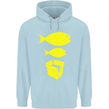 Big Fish Little Fish Cardboard Box Music Childrens Kids Hoodie Light Blue